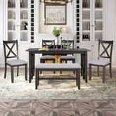 Bellemave® 60" 6 - Piece Family Dining Set - Bellemave
